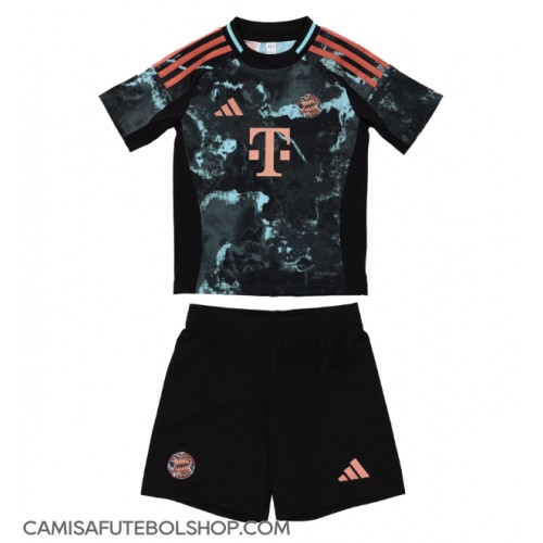 Camisa de time de futebol Bayern Munich Replicas 2º Equipamento Infantil 2024-25 Manga Curta (+ Calças curtas)